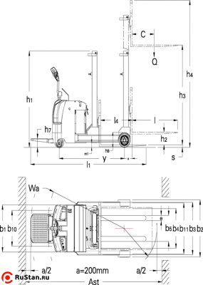 Ричтрак с площадкой для оператора TFA15-25 OXLIFT фото №2 Ричтрак с площадкой для оператора TFA15-25 OXLIFT фото №2