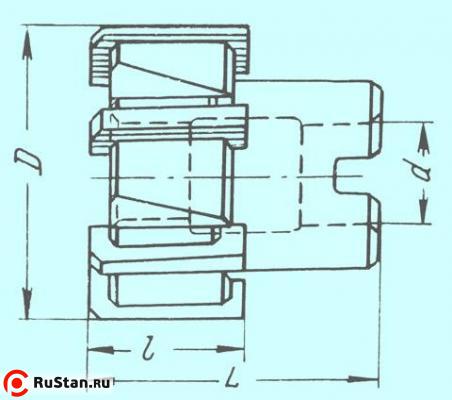 Развертка d 55,0х72х45х19 Н9 насадная со вставными ножами Р6М5 Z=6 фото №1