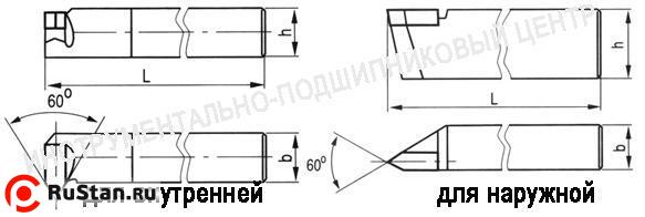 Резец Резьбовой 25х16х140 Т15К6 для наружной резьбы левый фото №1 Резец Резьбовой 25х16х140 Т15К6 для наружной резьбы левый фото №1