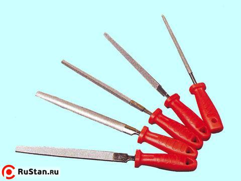Напильник алмазный 3-х гранный 250мм(р.ч. 235мм) 125/100 с пластмассовой ручкой фото №1 Напильник алмазный 3-х гранный 250мм(р.ч. 235мм) 125/100 с пластмассовой ручкой фото №1
