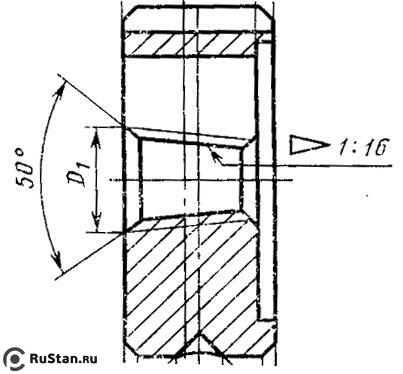 Плашка Трубная коническая   R   1", 11 ниток/дюйм, dнар.65мм "CNIC" фото №1