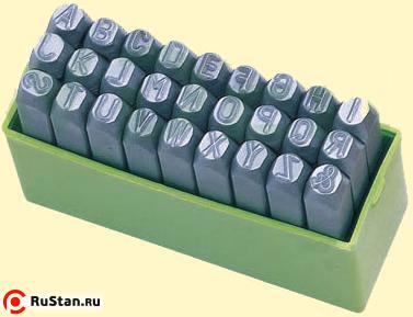 Клейма Буквенные № 6 сталь (латинский шрифт) (27шт) от А до Z & "CNIC" (OT105) фото №1