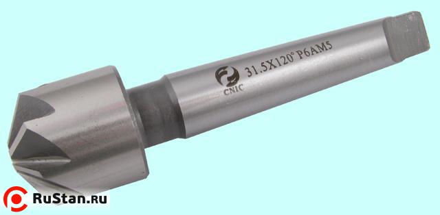 Зенковка d31,5х 32х124 конус 120° Р6АМ5 к/х Z=8 КМ2 DIN335B "CNIC" фото №1
