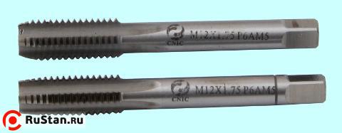 Метчик М10,0 х 1,0 м/р.Р6АМ5 к-т из 2-х шт. "CNIC" фото №1
