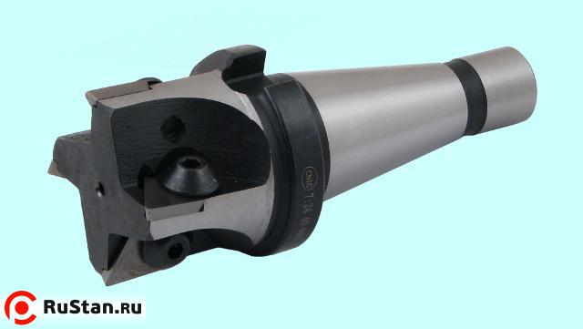 Фреза Концевая d75,0х154.7 к/х 7:24-40NT с мех. креплением тв. 3-х гранных пластин TPUN-220412 Z=4,  "CNIC" фото №1