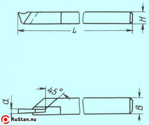 Резец Отрезной 32х20х170х6 ВК8 фото №1