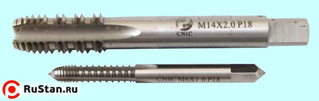 Метчик М14,0 х 1,5 м/р.Р18 с шахматным шагом "CNIC" фото №1