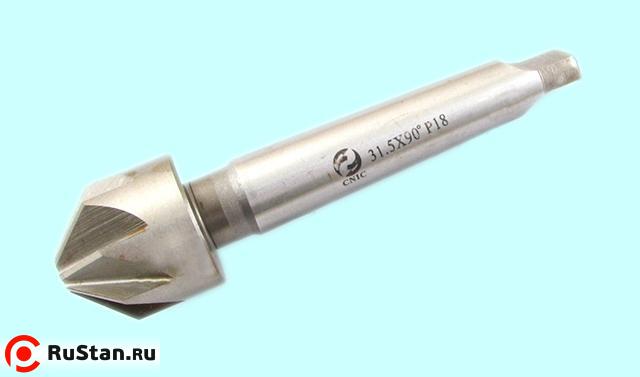 Зенковка d80,0х 54х196 конус  90° Р18 к/х Z=12 КМ4 DIN335B "CNIC" фото №1