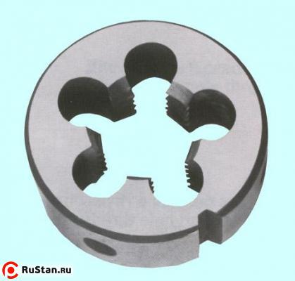 Плашка М  8,0 (1,25) dнар.25мм левая 9ХС  6g фото №1