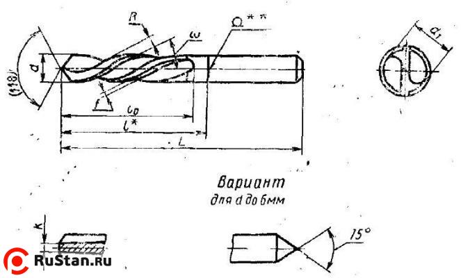 Сверло d  2,35 х13х 40  ц/х Р6АМ5  короткое левое с вышлифованным профилем ГОСТ 4010-77 "CNIC" фото №1