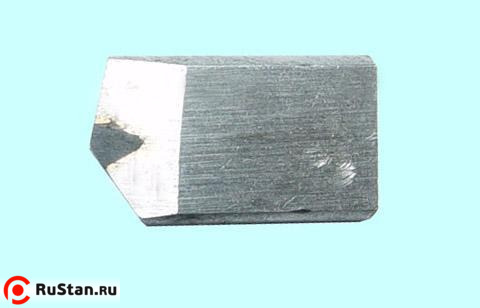 Резец Вставка  d10х28мм, оснащенная эльбором-Р(композит01), с 2-сторонним скосом. фото №1