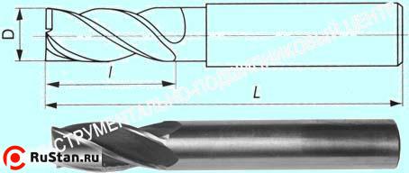 Фреза Концевая d14,0х 26х 83 ц/х Р6М5К5  Z=3 "CNIC" dхв-12мм фото №1