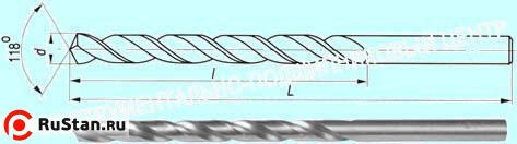 Сверло d  1,2 х 41х65  ц/х Р6М5  удлиненное ГОСТ 886-77 (2300-5233) фото №1