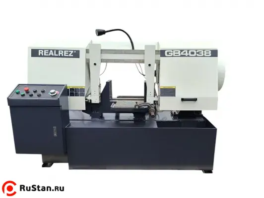 Полуавтоматический ленточнопильный станок REALREZ GB4038 фото №1