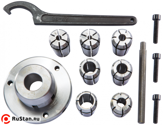 Цанговый патрон с цангами 4, 6, 8, 10, 12, 14, 16 мм фото №2 Цанговый патрон с цангами 4, 6, 8, 10, 12, 14, 16 мм фото №2