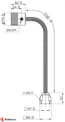Светильник станочный светодиодный M3W-220V фото №5 Светильник станочный светодиодный M3W-220V фото №5