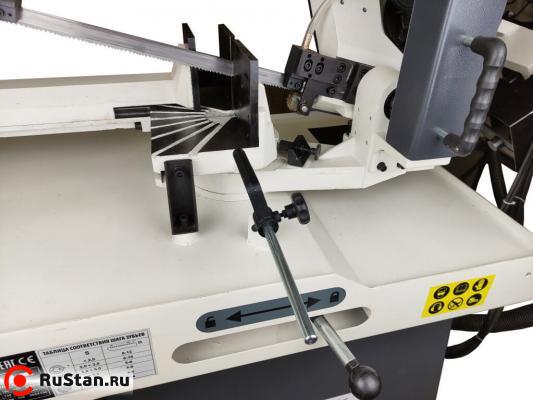 Наличие бокового упора позволяет быстро устанавливать обрабатываемую заготовку на нужный размер. Лёгкое получение деталей с высокой степенью повторяемости. фото №5 METAL MASTER BSM-250 SAF фото №5