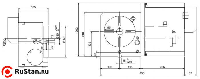 Размеры стола CNC-170R фото №2 Размеры стола CNC-170R фото №2