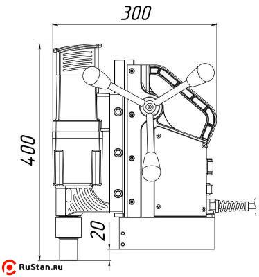 Габариты сверильного станка MBA-50 фото №4 Габариты сверильного станка MBA-50 фото №4