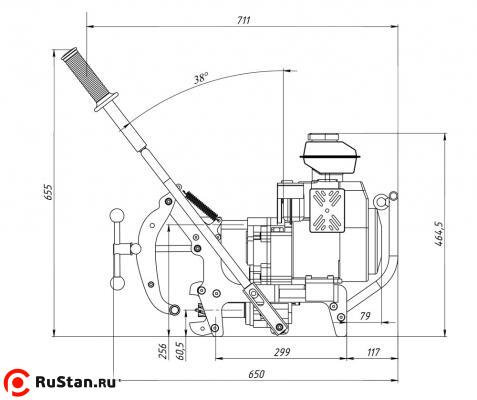 Станок рельсосверлильный МРС-БК - габариты фото №8 Станок рельсосверлильный МРС-БК фото №8