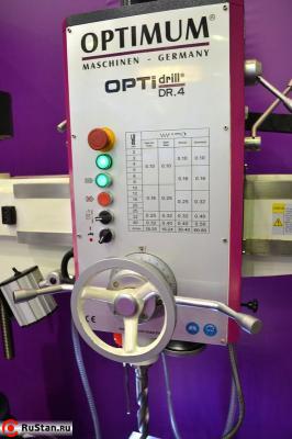 Радиально-сверлильный станок OPTIMUM DR4 - органы управления фото №3 Радиально-сверлильный станок OPTIMUM DR4 - органы управления фото №3