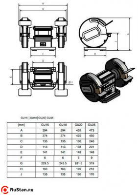 Точильно-шлифовальный станок OPTIgrind GU 15 фото №4 OPTIgrind GU 15 фото №4