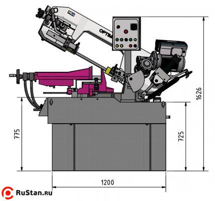 Ленточнопильный станок OPTIsaw SD 351AV - габариты фото №5 OPTIsaw SD 351AV фото №5