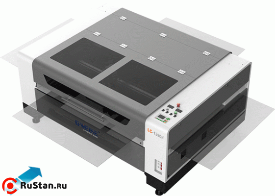 Лазерный станок для гравировки и резки фанеры акрила LC1610N (120W Reci С4, CW5000, Ruida) фото №6 LC1610N (120W Reci С4) фото №6