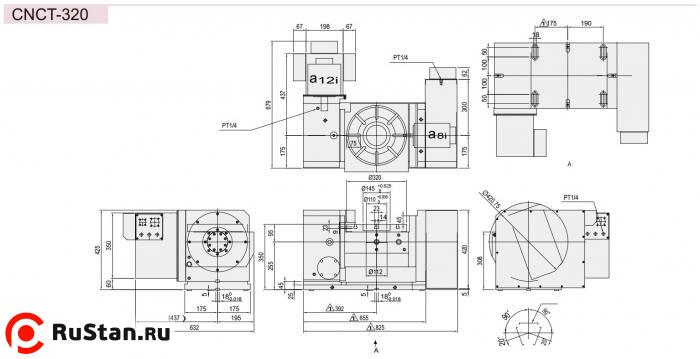 Размеры стола CNCT-320 фото №3 Размеры стола CNCT-320 фото №3