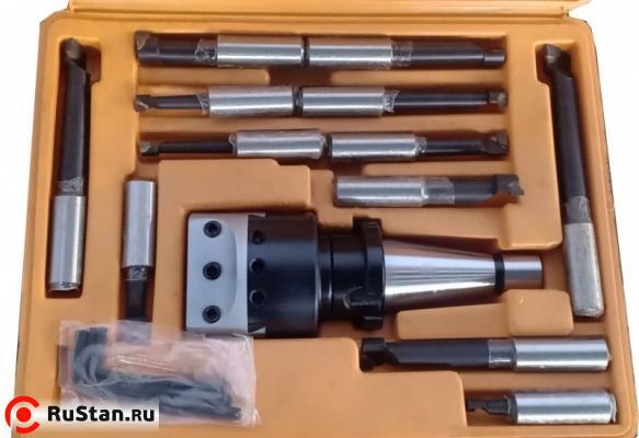 Расточная головка(с набором расточных резцов из 12 шт.) конус ISO30 фото №2 251020 фото №2